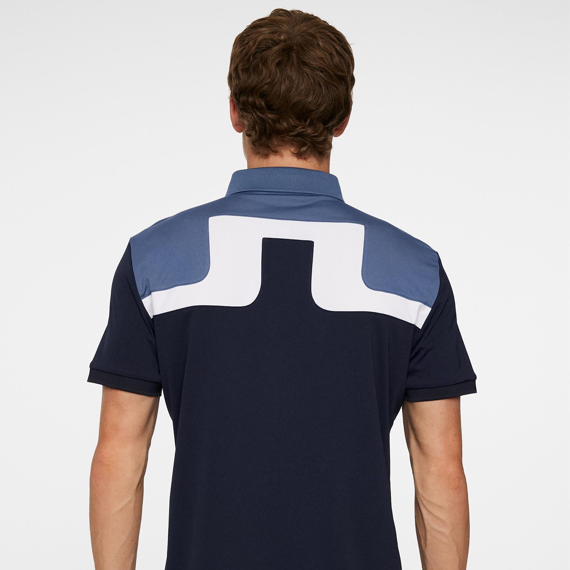 J Lindeberg Jeff Mens Golf Polo Shirt Navy